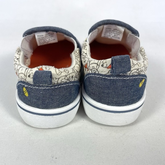 Disney Baby Winnie Pooh Tigger Slip On Sneakers Infant Size 5 Denim Shoes - Picture 7 of 9
